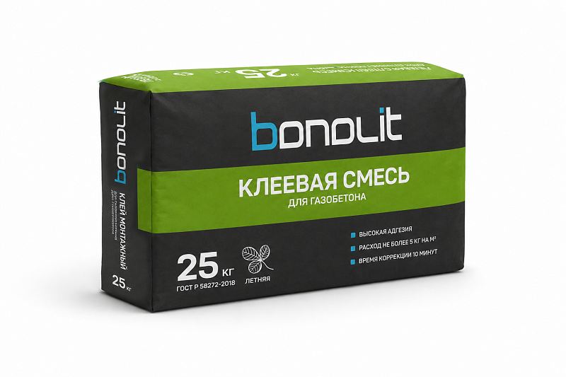 Клей для газобетона Т М75, 25 кг
